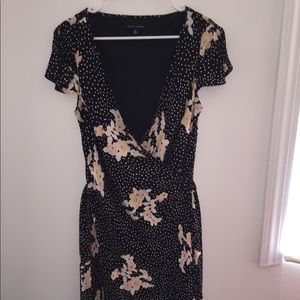 Banana republic wrap around dress